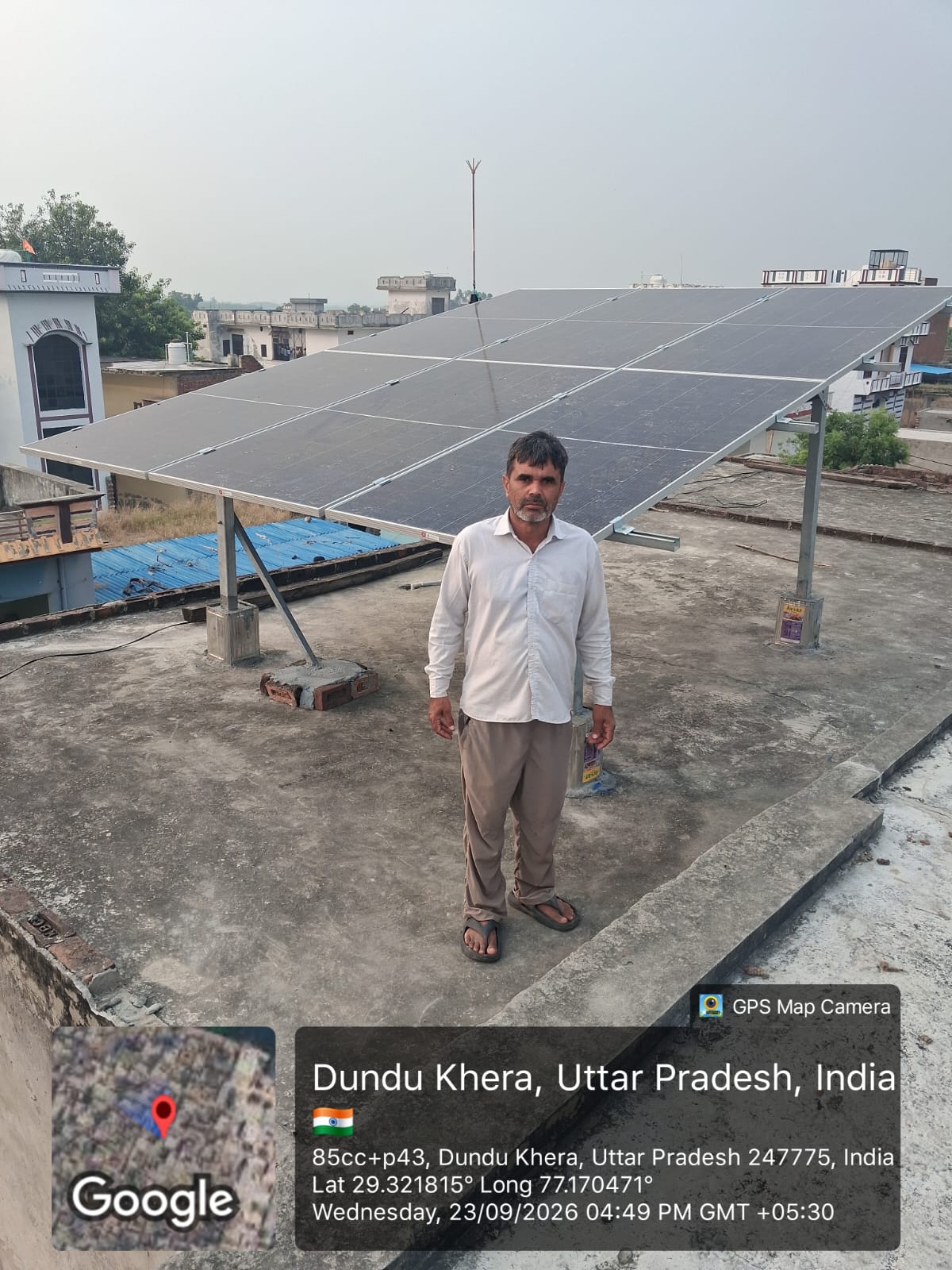 Rooftop solar installation 9